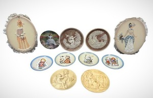 lot 94 image: Vintage Hummel Collectible Plates, A. Santangela, Roger Akers, and More