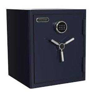 lot 8 image: SANCTUARY Sanctuary Platinum 3.32 cu. ft. Fireproof and Waterproof Home and Office Safe, Navy Blue    Customer Returns See Pictures