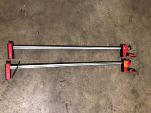 lot 16 image: Lot of BESSEY K-Body REVOlution (KRE) 50 in. Capacity Parallel Clamp with Composite Plastic Handle and 3-34 in. Throat Depth   Customer Returns See Pictures