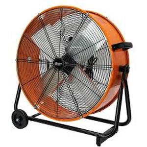 lot 17 image: Commercial Electric 24 in. 2-Speed Heavy Duty Tilt Drum Fan   Customer Returns See Pictures