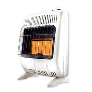 lot 19 image: Mr. Heater 20,000 BTU Vent Free Radiant Natural Gas or Propane Dual Fuel Space Heater  Customer Returns See Pictures