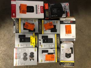 lot 30 image: Lot of Assorted Door Handles and Locks Various Models and Conditions   Customer Returns See Pictures