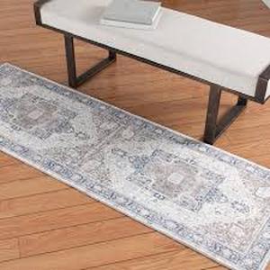 Home Decorators Collection Silky Medallion Multi 2 ft x 7 ft Medallion Polyester Runner Rug Customer Returns See Pictures
