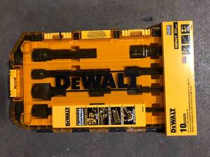 DEWALT 38 in. and 12 in. Drive Impact Accessory Set (10-Piece) Customer Returns See Pictures
