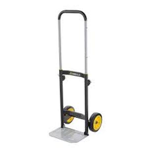 Gorilla 400 lbs. Capacity Steel Hand Truck with Compact Storage, Folding Toe Plate, Telescoping Handle, Flat Free Wheels   Customer Returns See Pictures