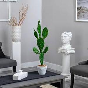 37 in. Indoor Cactus Artificial Plant by Nearly Natural Customer Returns See Pictures