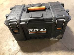 RIDGID Pro Gear System Gen 2.0 Stackable Durable 22 in. Modular Tool Box Storage With Heavy Duty Latches and Handles  Customer Returns See Pictures