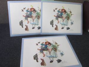 12-(3 Sets of 4) Norman Rockwell Pl...