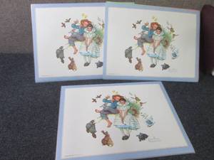 12-(3 Sets of 4) Norman Rockwell Pl...