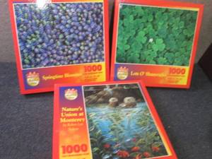 3- 1000 pc Sealed Hoyle Jigsaw Puzz...
