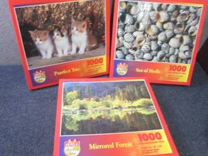 3- 1000 pc Sealed Hoyle Jigsaw Puzz...