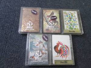 5 Cased Decks Pinochle Cards...