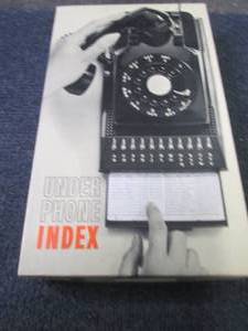 Vintage NIB Under Phone Index...