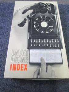 Vintage NIB Under Phone Index...