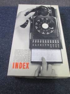 Vintage NIB Under Phone Index...