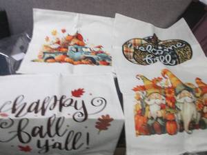 Set of 4 Fall Pillow Covers 18x18 i...