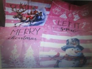 2- 4pk Christmas Pillow Covers 18x1...