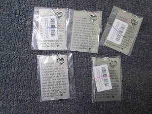 5- Metal Love Gift Cards...