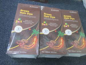 3- 500 ml Kaisasa Brown Hair Dye Sh...