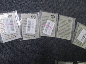 5- Metal Love Gift Cards...