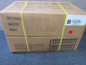 Sealed Case of 12 MREs Meal Ready ...