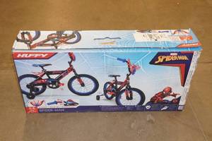 lot 6 image: Huffy 16 Spider-Man Bicycle