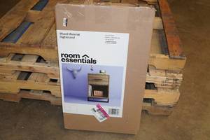 lot 25 image: Room Essentials Mixed Material NightstandSide Table -Gray Oak