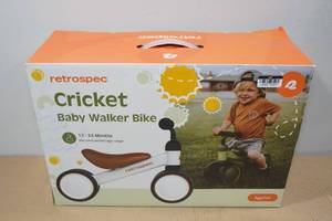 lot 40 image: Retrospec Cricket Baby Walker Bike -Eggshell