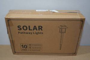 lot 45 image: 10-Pack Solar Pathway Lights