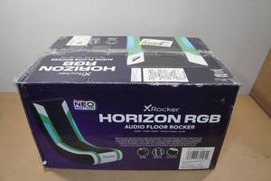 lot 110 image: X-Rocker Horizon RGB Audio Floor Rocker