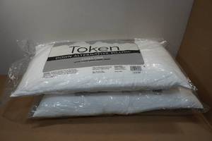 lot 115 image: 2 Token Down Alternative Extra Firm Pillows - King Size