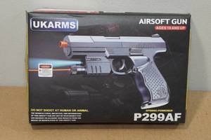 lot 139 image: UKArms P299AF Spring Powered Airsoft Gun with Laser