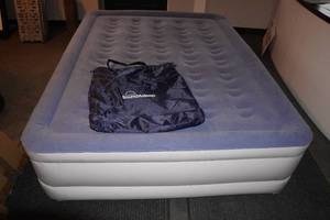 lot 144 image: SoundAsleep Queen Air Mattress with Built-In Pump