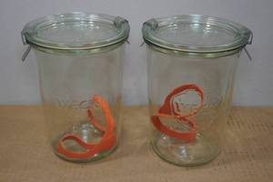 lot 173 image: 2 Weck 34L Mold Canning Jars