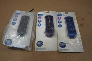 lot 182 image: 3 Phillips Universal Remote Controls