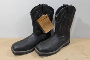 lot 252 image: Irish Setter Kittson Mens 11 Pull-On Leather Work Boots -Size 9