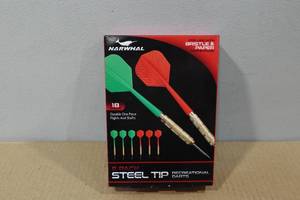 lot 257 image: 6-Pack Narwhal 18gr Steel Tip Darts