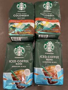 lot 103 image: Collection of 4 Starbucks Coffee Blends - Iced and Single-Origin Colombia