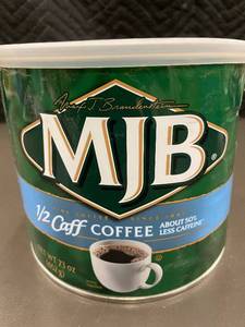 lot 133 image: MJB 12 Caff Coffee with 50% Less Caffeine, 23 oz