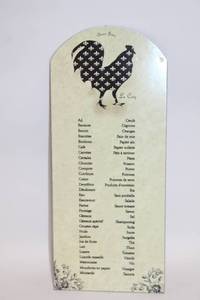 lot 35 image: Decorative French Country Rooster Kitchen Sign