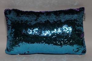 lot 42 image: Reversible Mermaid Sequin Pillow with Inspirational Design