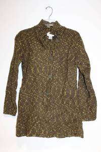lot 83 image: Christopher & Banks Womens Brown Knit Cardigan Sweater