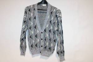 lot 86 image: Proteg Medium Knit Cardigan with Abstract Patterns