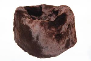 lot 97 image: Maurice L. Rothschild Brown Fur Hat with Quilted Lining