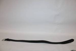 lot 100 image: Boston Leather Black Belt Size 32 with Basketweave Design