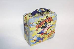 lot 118 image: Disney Mickey Mouse and Friends Metal Lunch Box - Were All Super