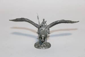 lot 125 image: Collectible Pewter Figurine of Mounted Archer on Eagle