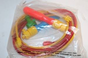 lot 148 image: Unopened Jump Rope Toy with Colorful Handles