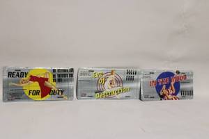 lot A-154 image: Set of 3 Pin-Up Vintage Metal Signs Featuring Retro Designs