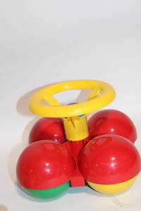 lot 167 image: Childrens Multi-Colored Toy Steering Wheel with Balls